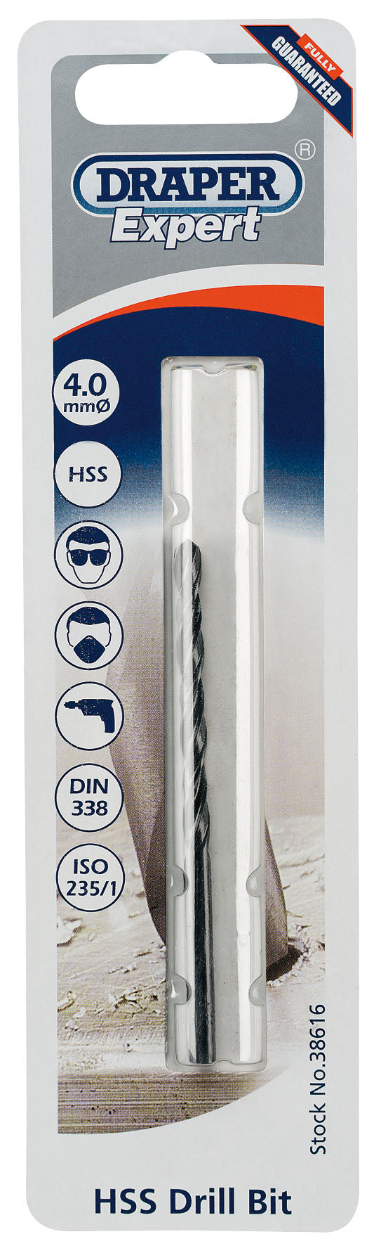 DRAPER EXPERT 38616  4.0MM HSS DRILL BIT. DRA38616 \\\KD01685