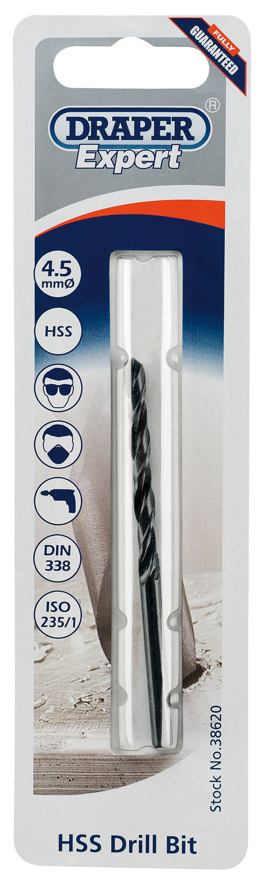 DRAPER EXPERT 38620  4.5MM HSS DRILL BIT. DRA38620 \\\KD01686