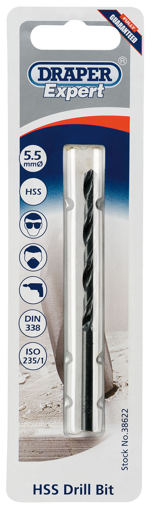 DRAPER EXPERT 38622  5.5MM HSS DRILL BIT. DRA38622 \\\KD01688