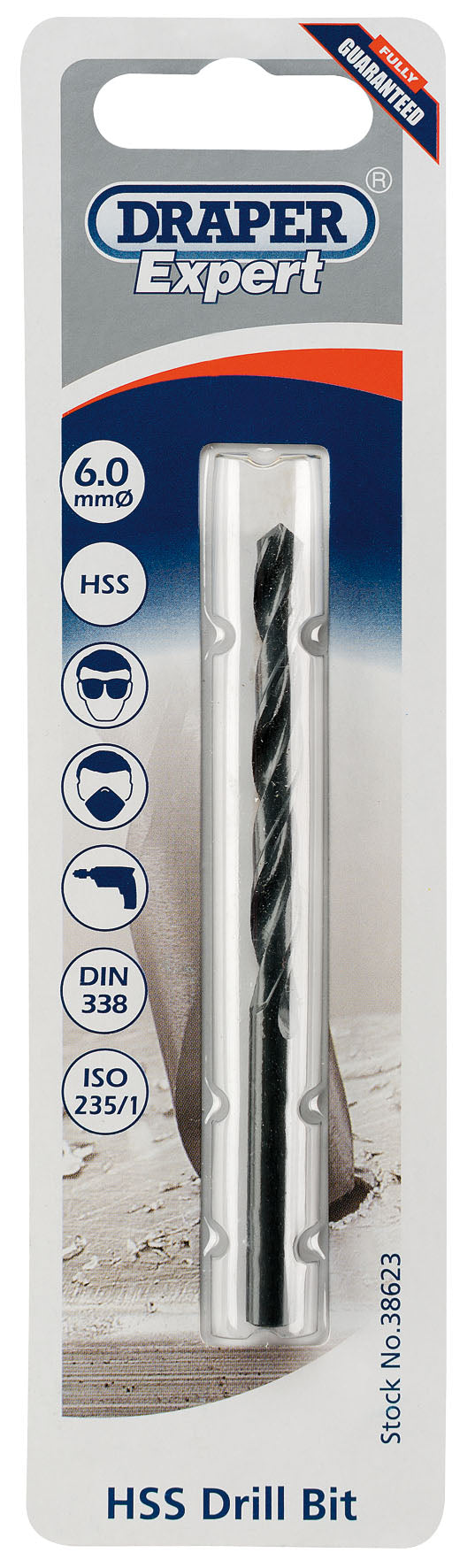 DRAPER EXPERT 38623  6.0MM HSS DRILL BIT. DRA38623 \\\KD01689