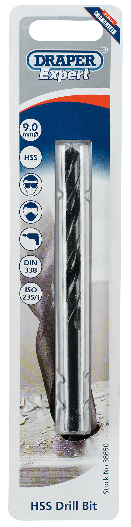 DRAPER EXPERT 38650  9.0MM HSS DRILL BIT. DRA38650 \\\KD01694
