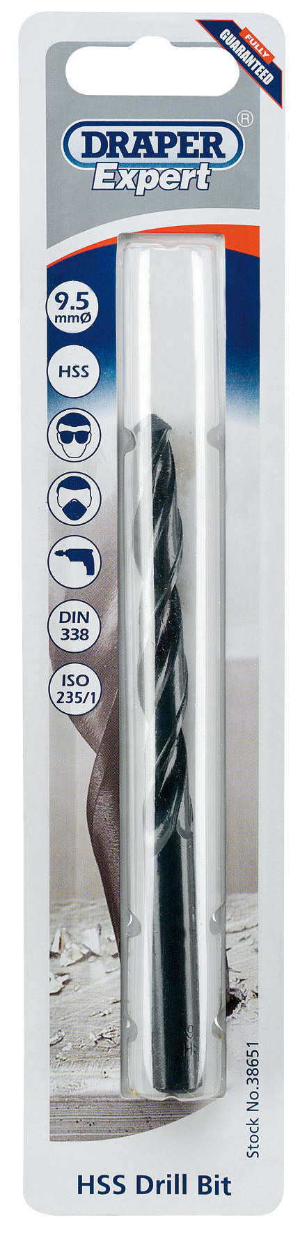 DRAPER EXPERT 38651  9.5MM HSS DRILL BIT. DRA38651 \\\KD01695