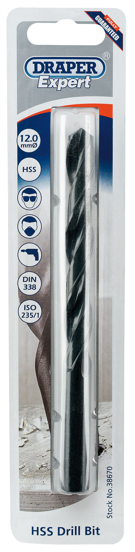 DRAPER EXPERT 38670  12.0MM HSS DRILL BIT. DRA38670 \\\KD01700