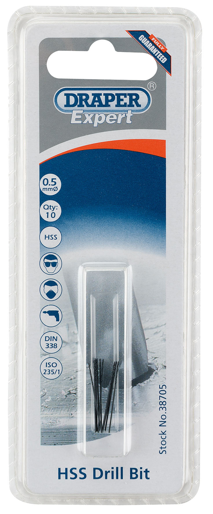DRAPER EXPERT 38705  0.5MM HSS DRILLS BIT SET 10/PK. DRA38705 \\\KD01703
