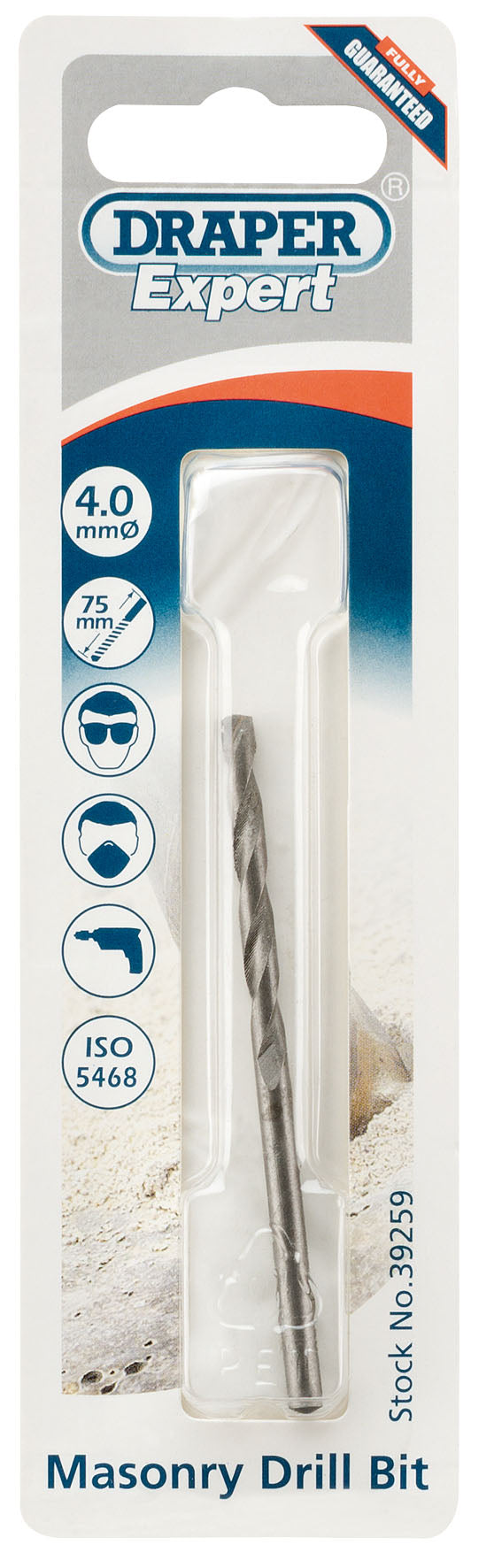 DRAPER EXPERT 39259  4 X 75MM MASONRY DRILL BIT. DRA39259 \\\KD01704