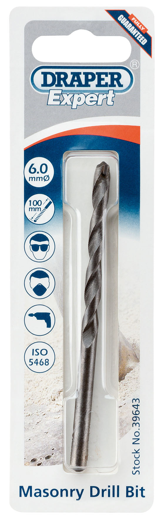 DRAPER EXPERT 39643  6 X 100MM MASONRY DRILL BIT. DRA39643 \\\KD01710