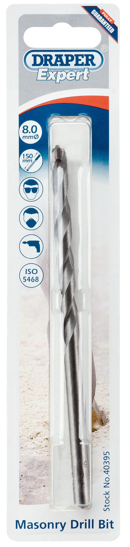 DRAPER EXPERT 40395  8 X 150MM MASONRY DRILL BIT. DRA40395 \\\KD01717