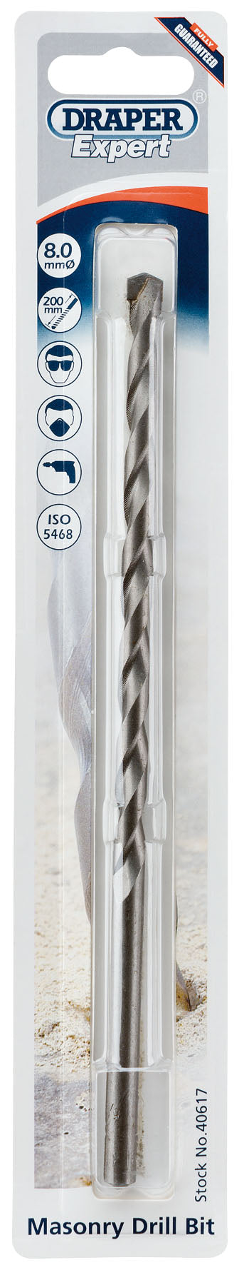 DRAPER EXPERT 40617  8 X 200MM MASONRY DRILL BIT. DRA40617 \\\KD01718