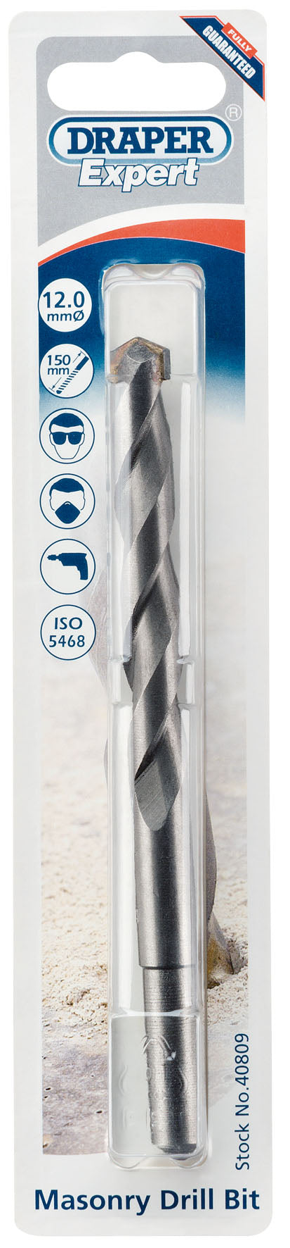 DRAPER EXPERT 40809  12 X 150MM MASONRY DRILL BIT. DRA40809 \\\KD01722