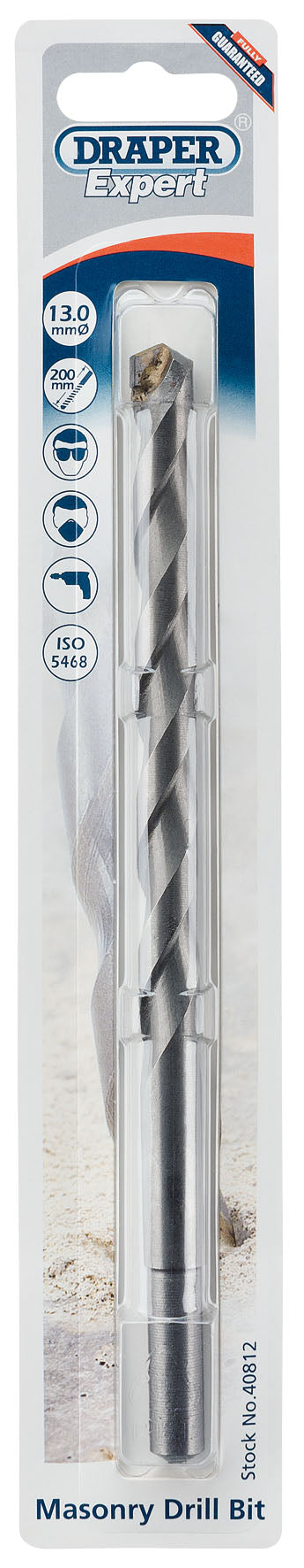 DRAPER EXPERT 40812  13 X 200MM MASONRY DRILL BIT. DRA40812 \\\KD01725