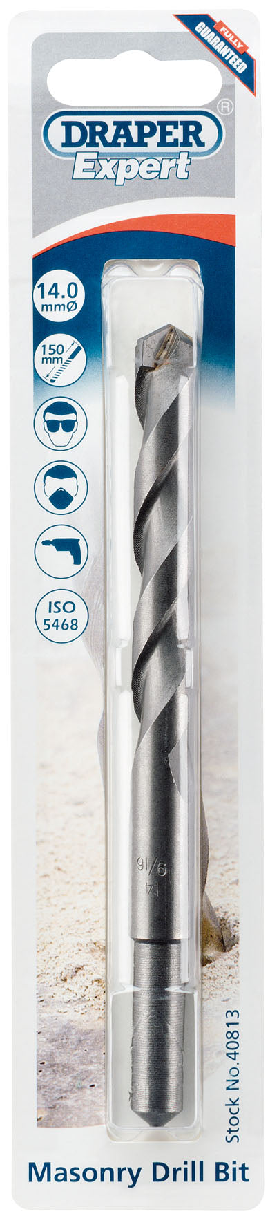 DRAPER EXPERT 40813  14 X 150MM MASONRY DRILL BIT. DRA40813 \\\KD01726