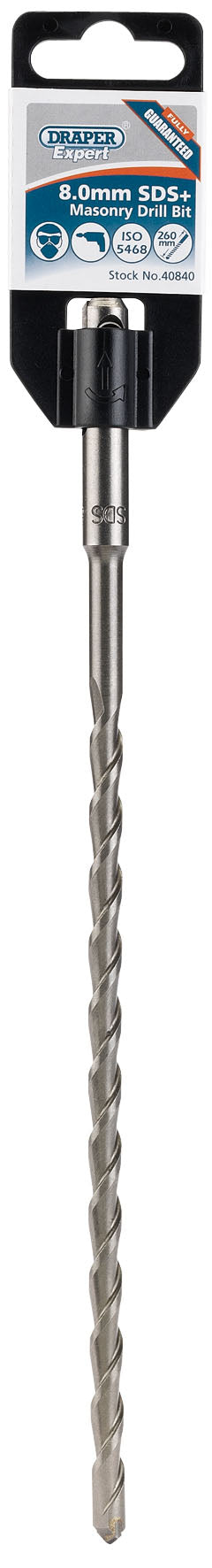 DRAPER EXPERT 40840  8.0 X 260MM SDS+ MASONRY DRILL BIT. DRA40840 \\\KD01753