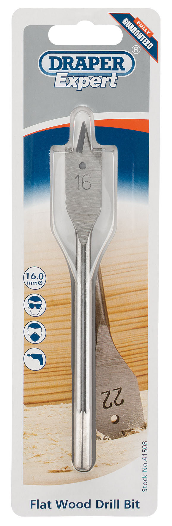 DRAPER EXPERT 41508  16.0MM FLAT WOOD DRILL BIT. DRA41508 \\\KD01784