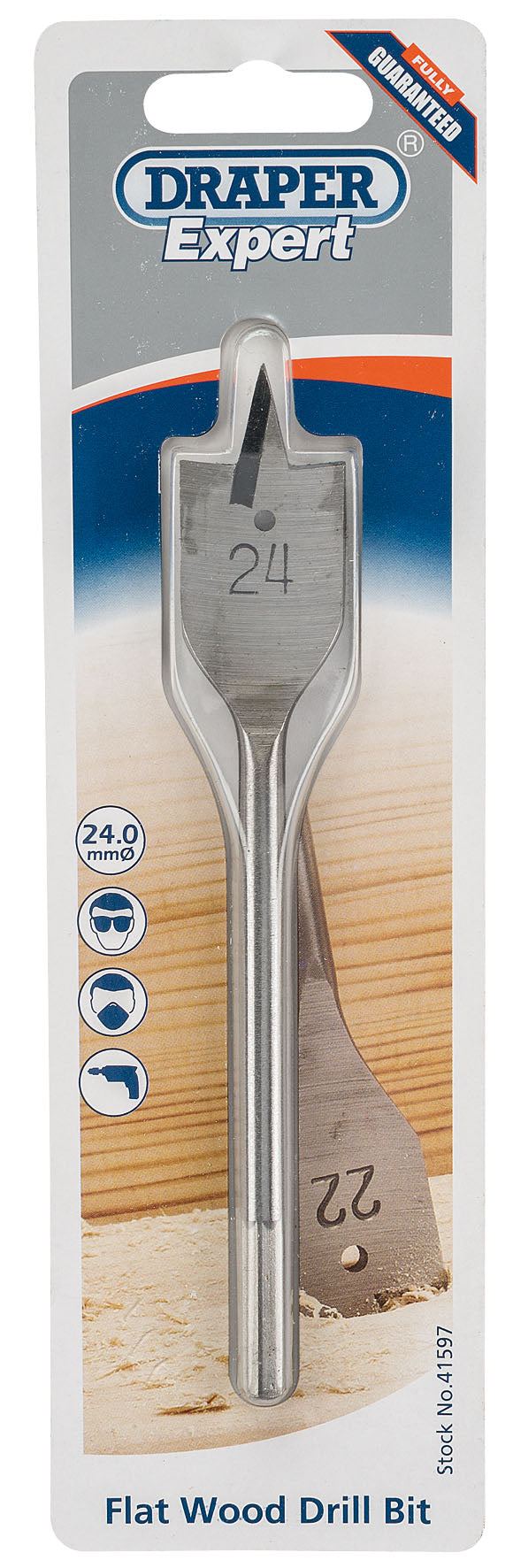 DRAPER EXPERT 41597  24.0MM FLAT WOOD DRILL BIT. DRA41597 \\\KD01789