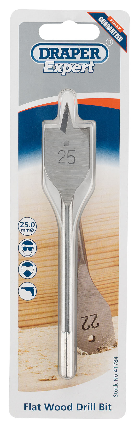 DRAPER EXPERT 41784  25.0MM FLAT WOOD DRILL BIT. DRA41784 \\\KD01790