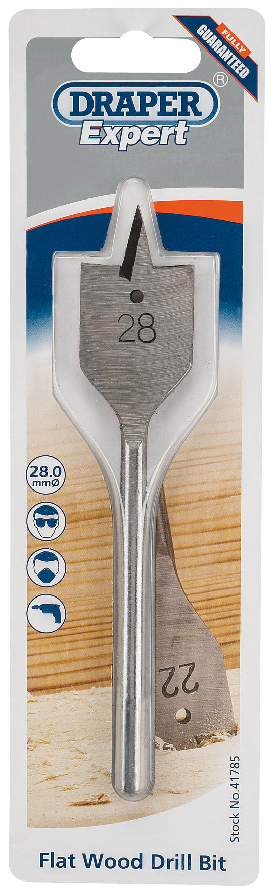 DRAPER EXPERT 41785  28.0MM FLAT WOOD DRILL BIT. DRA41785 \\\KD01791