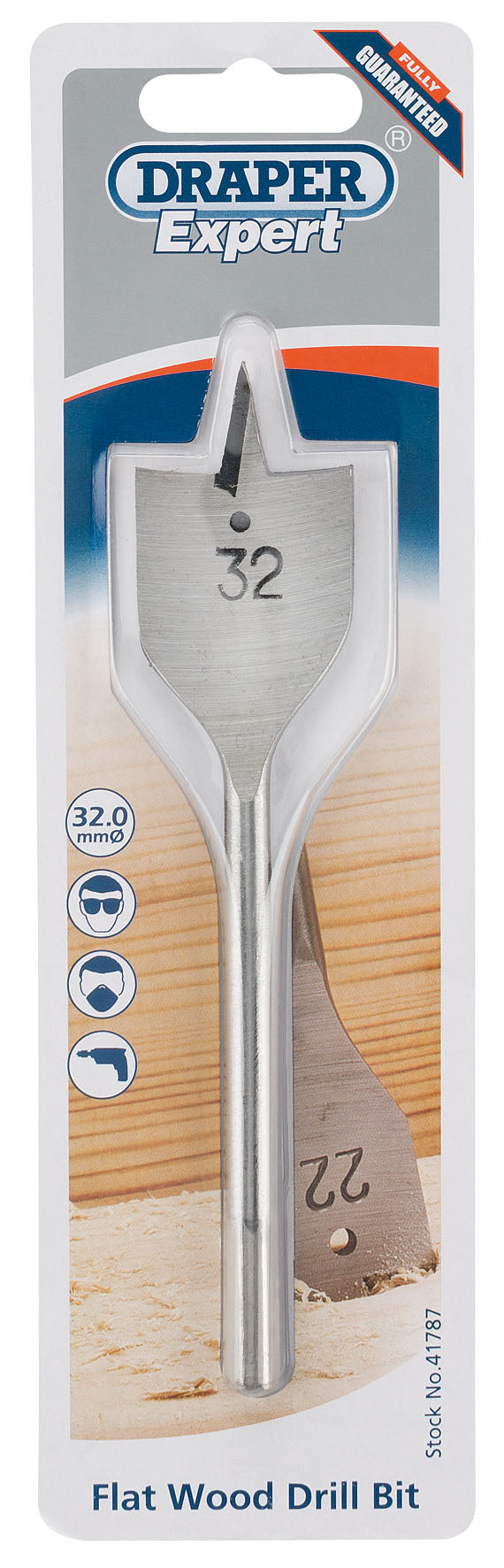 DRAPER EXPERT 41787  32.0MM FLAT WOOD DRILL BIT. DRA41787 \\\KD01793
