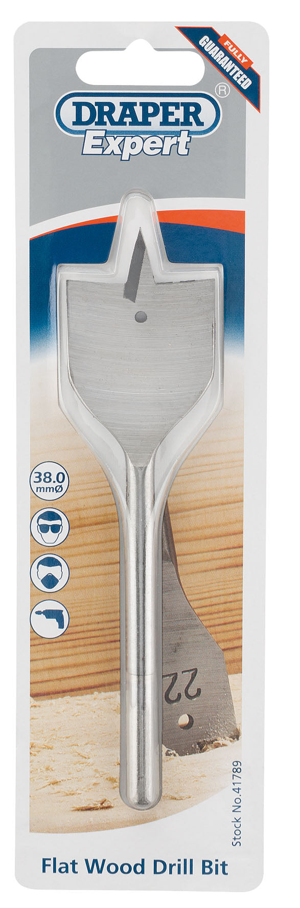 DRAPER EXPERT 41789  38.0MM FLAT WOOD DRILL BIT. DRA41789 \\\KD01795