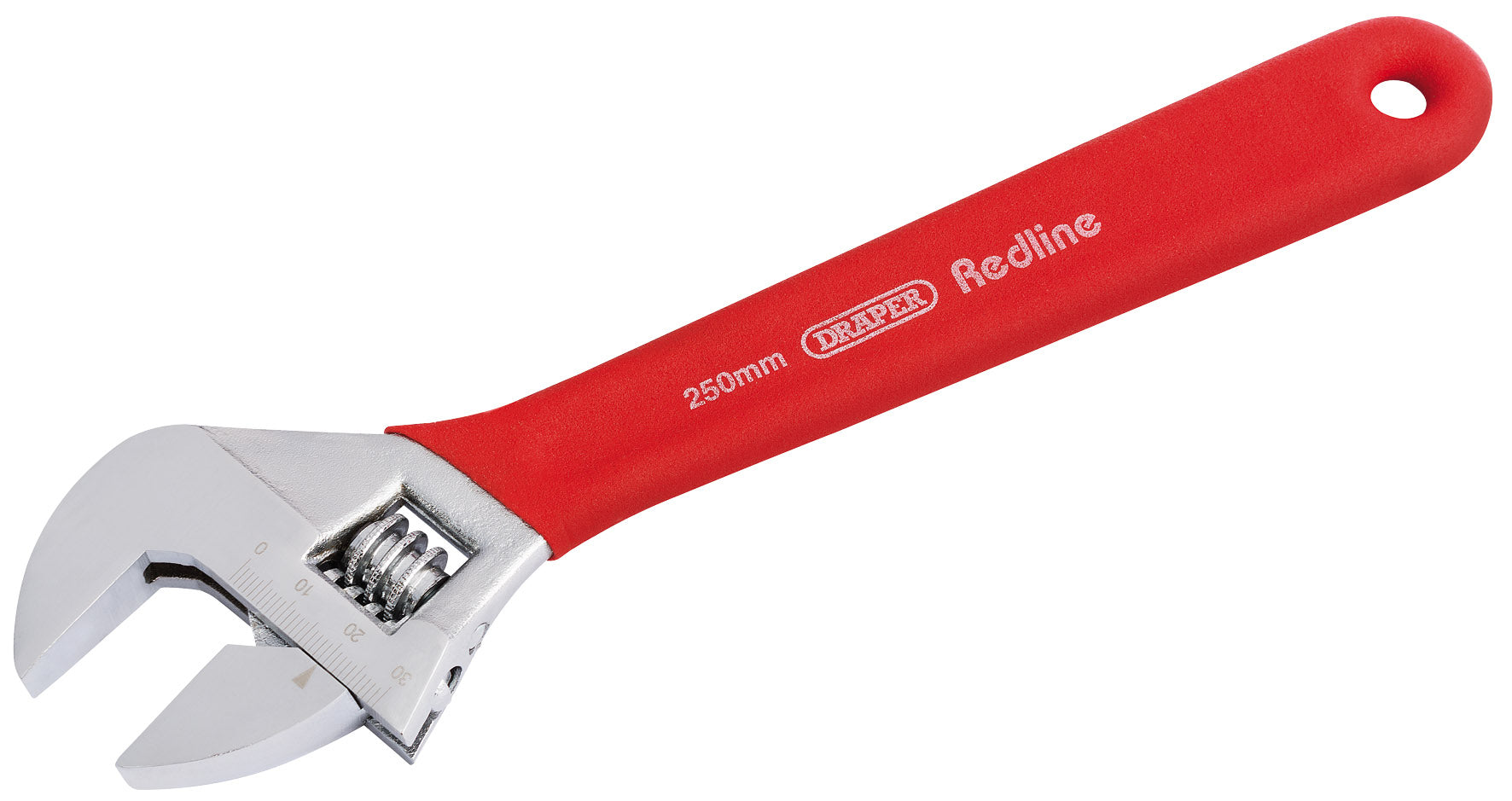 DRAPER REDLINE 67632 250MM SOFT GRIP ADJUSTABLE WRENCH. DRA67632 \\\KD01819
