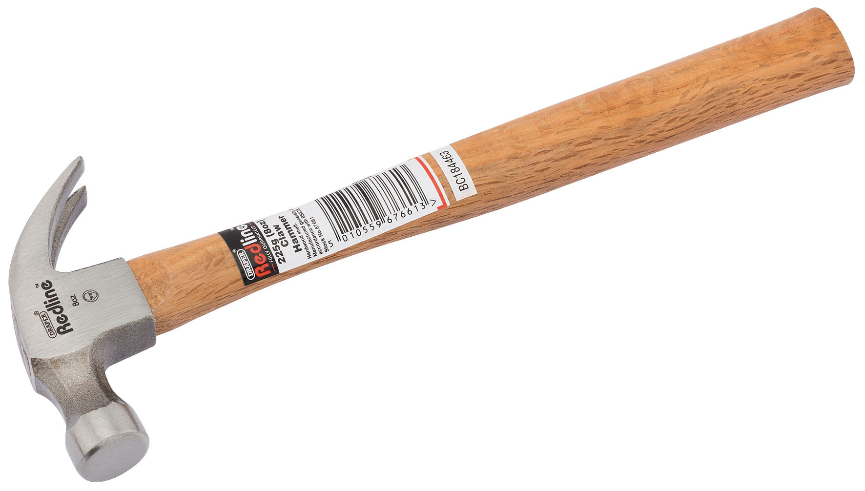 DRAPER REDLINE 67661 225G (8OZ) CLAW HAMMER WITH HARDWOOD SHAFT. DRA67661 \\\KD01830