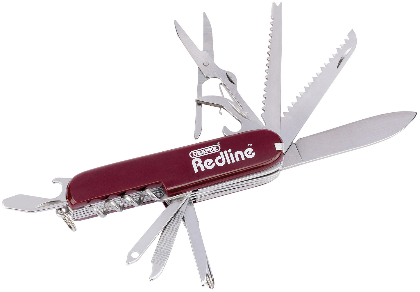 DRAPER REDLINE 67679 13 FUNCTION POCKET KNIFE. DRA67679 \\\KD01838