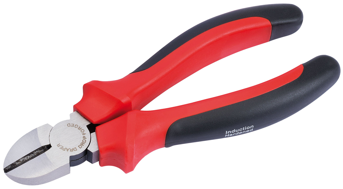 DRAPER REDLINE 67988 160MM DIAGONAL SIDE CUTTER WITH SOFT GRIP HANDLES. DRA67988 \\\KD01849