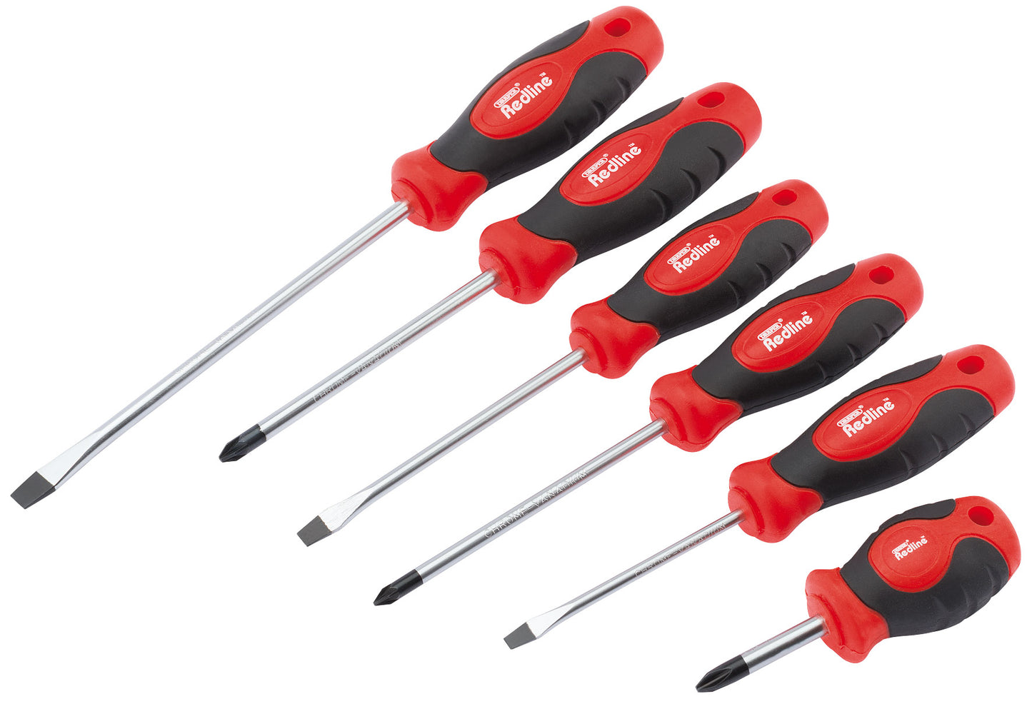 DRAPER REDLINE 68013 SOFT-GRIP SCREWDRIVER SET (6 PIECE). DRA68013 \\\KD01856