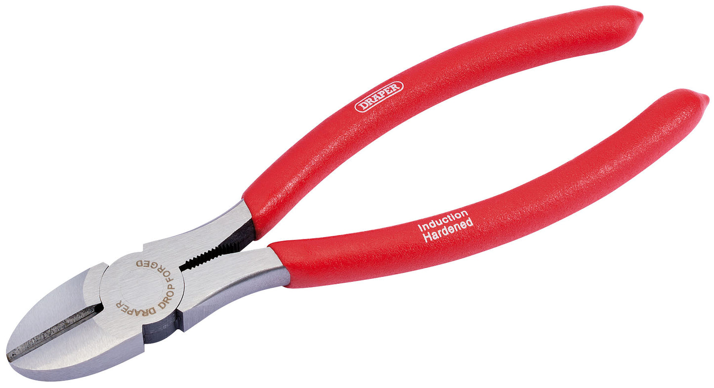 DRAPER REDLINE 68246 190MM DIAGONAL SIDE CUTTER WITH PVC DIPPED HANDLES. DRA68246 \\\KD01864