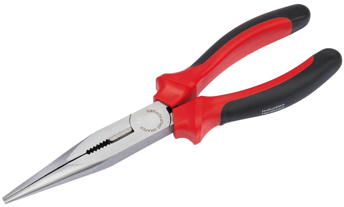 DRAPER REDLINE 68300 200MM HEAVY DUTY LONG NOSE PLIERS WITH SOFT GRIP HANDLES. DRA68300 \\\KD01866