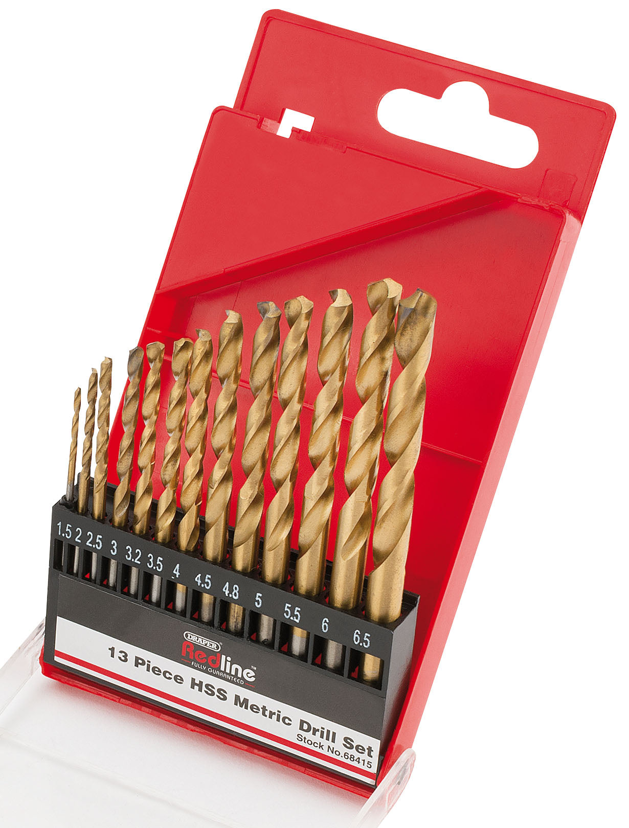 DRAPER REDLINE 68415 HSS METRIC TWIST DRILL SET (13 PIECE). DRA68415 \\\KD01870