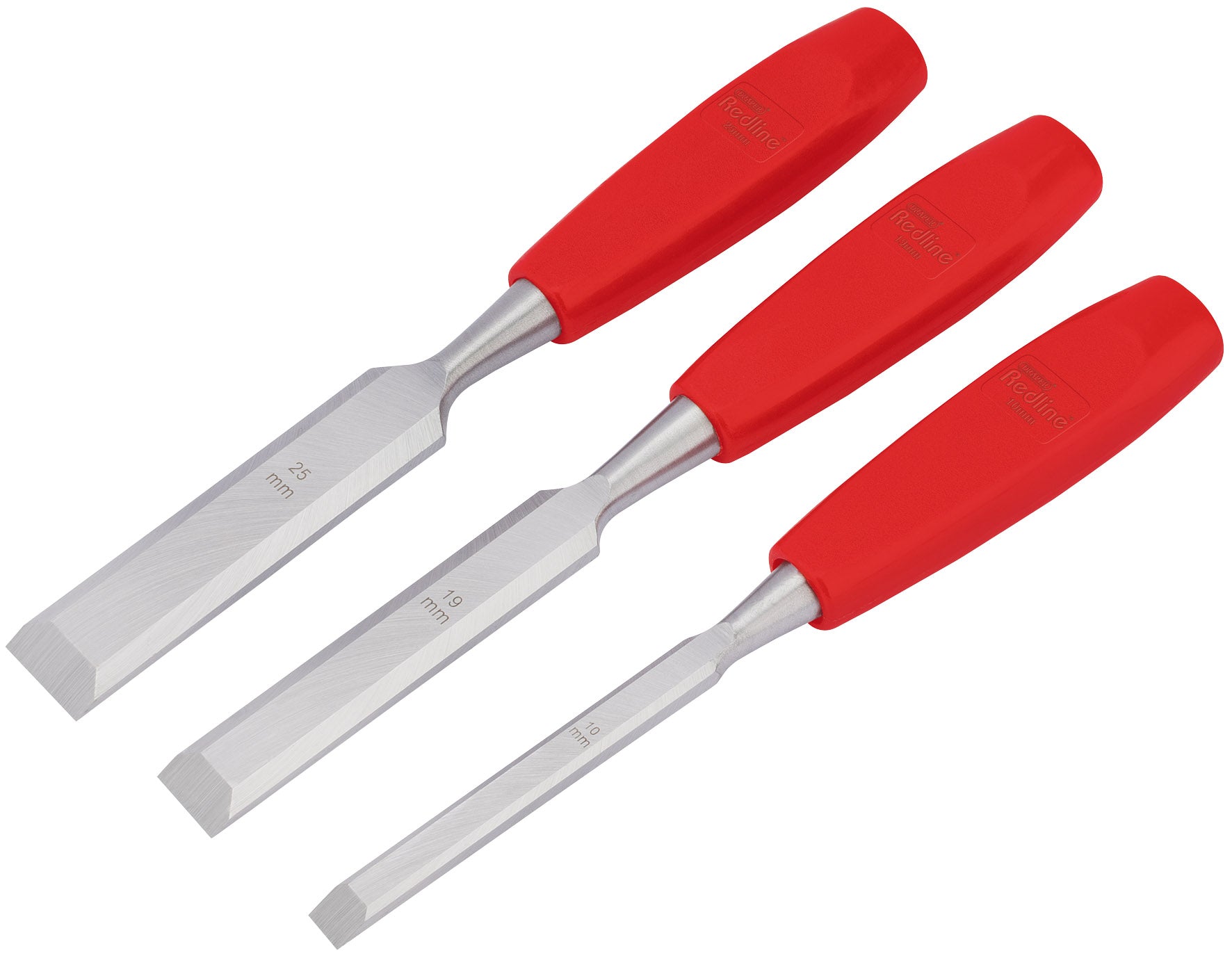 DRAPER REDLINE 68472 WOOD CHISEL SET (3 PIECE). DRA68472 \\\KD01873