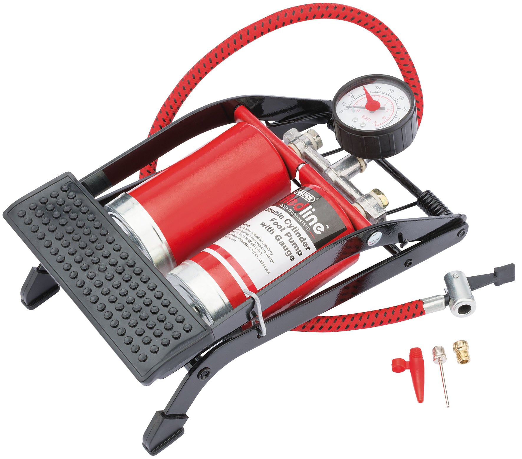 DRAPER REDLINE 68473 DOUBLE CYLINDER FOOT PUMP. DRA68473 \\\KD01874