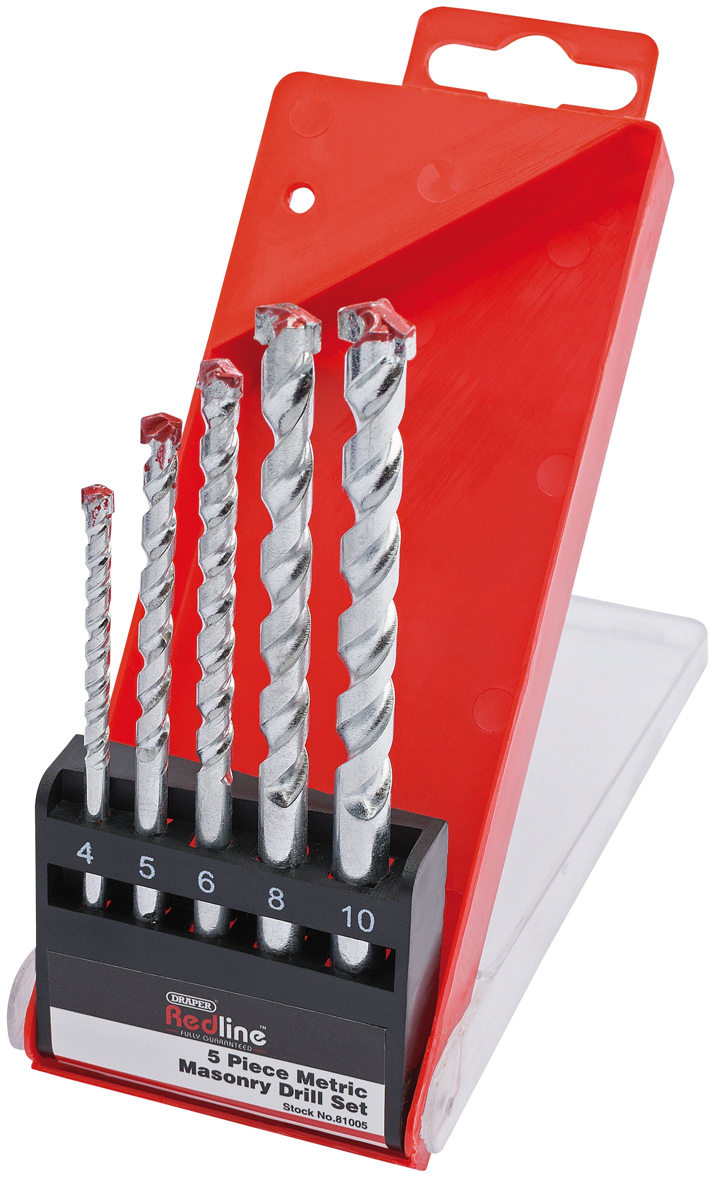DRAPER REDLINE 81005 METRIC MASONRY DRILL SET (5 PIECE). DRA81005 \\\KD01911