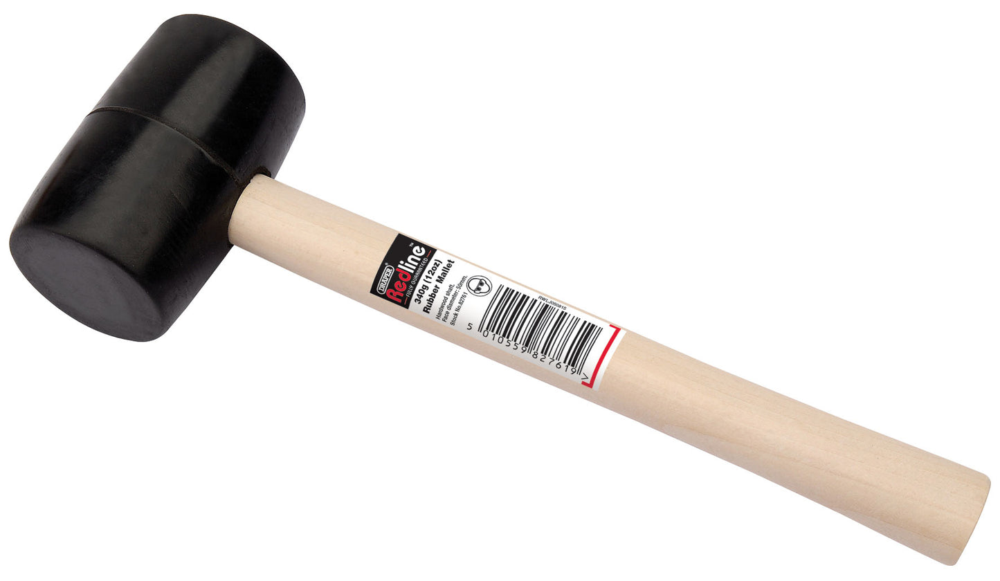 DRAPER REDLINE 82761 DRAPER REDLINE REDLINE RUBBER MALLET WITH HARDWOOD SHAFT. DRA82761 \\\KD01916