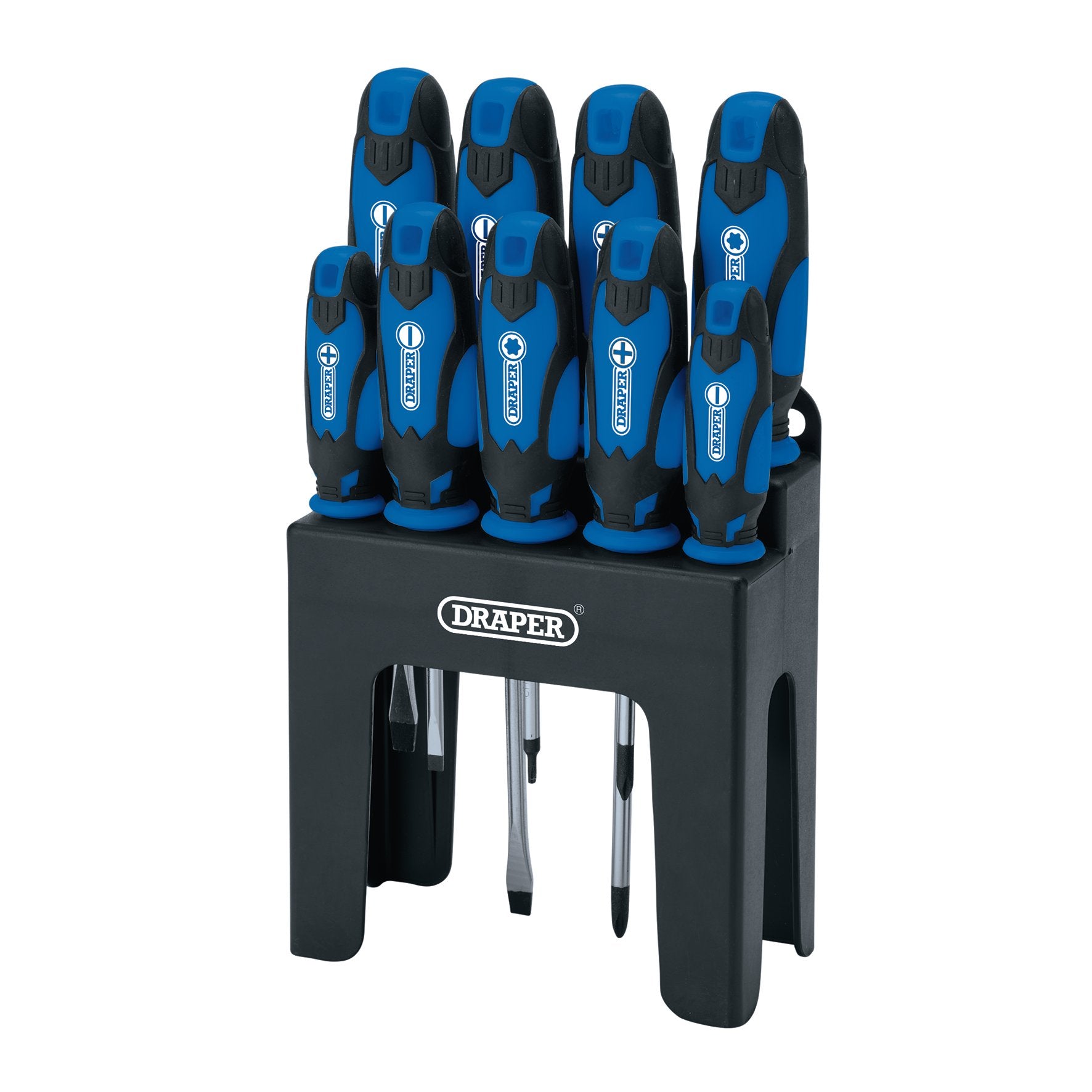 DRAPER 15960 SOFT GRIP SCREWDRIVER SET (9 PIECE). DRA15960 \\\KD01934