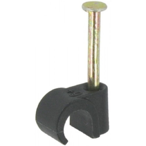 FAST PAK VALUE 1529 7.0MM CABLE CLIPS ROUND BLACK 30 PER PACK. FP1529 \\\KD02091