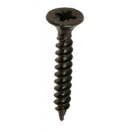 FAST PAK VALUE 1611 6 X 1' COUNTERSUNK BLACK WOODSCREWS 25 PER PACK. FP1611 \\\KD02097