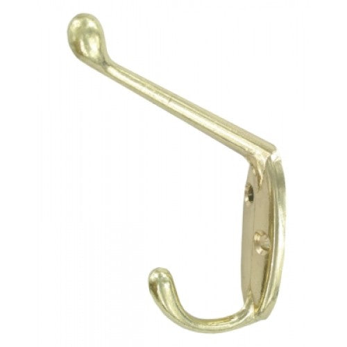 FAST PAK VALUE 2243 BRASSED HAT & COAT HOOKS 2 PER PACK. FP2243 \\\KD02128