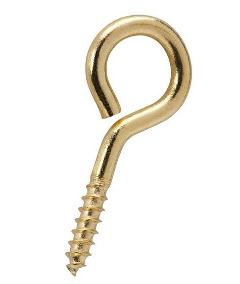 FAST PAK VALUE 2517 45MM SCREW EYES BRASSED 4 PER PACK. FP2517 \\\KD02170