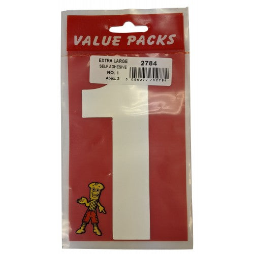 FAST PAK VALUE 2784 NUMBER (1) EXTRA LARGE SELF ADHESIVE 2 PCS PER PACK. FP2784 \\\KD02197