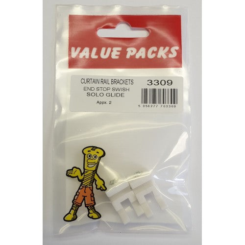 FAST PAK VALUE 3309 END STOP SWISH SOLO GLIDE 2 PER PACK. FP3309 \\\KD02254