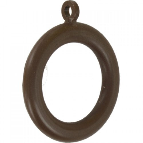 FAST PAK VALUE 6876 CURTAIN POLE RINGS 56MM DARK WOOD 6 PER PACK. FP6876 \\\KD02402