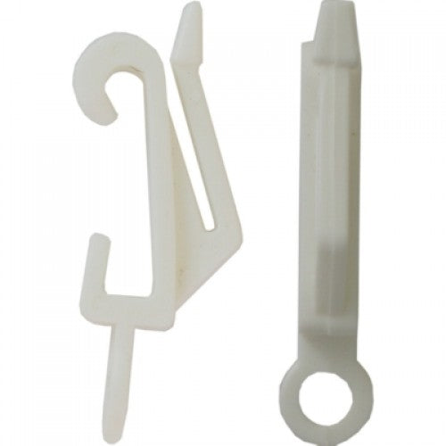 FAST PAK VALUE 8870 WHITE/SILVER DRAPE CURTAIN HOOKS 12 PER PACK. FP8870 \\\KD02433