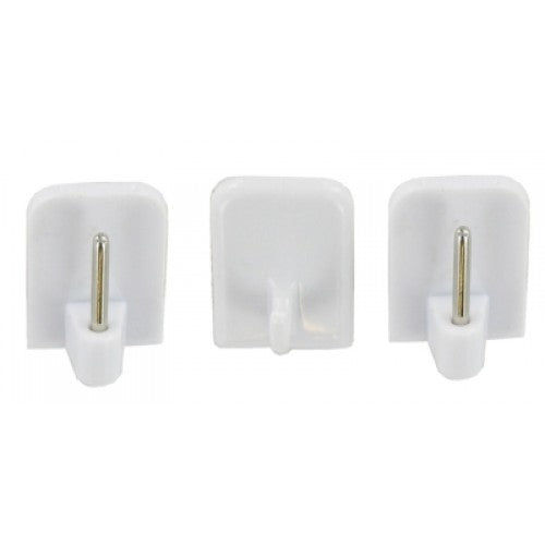 FAST PAK VALUE 9792 CURTAIN END ROD HOOKS SELF ADHESIVE 2 PER PACK. FP9792 \\\KD02451