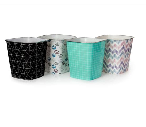 BLUE CANYON PLASTIC PATTERN BINS ASSORTED SQUARE. BA3302 \\\KD02479