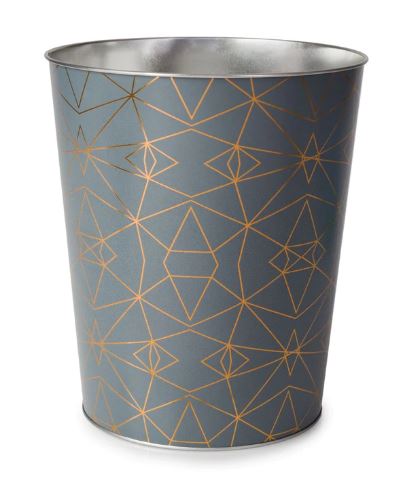 BLUE CANYON SERENA METAL WASTE BIN GREY. BA9196 \\\KD02487