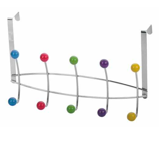 BLUE CANYON AQUARIUS 5 HOOK MULTI-COLOUR OVER DOOR. HK8055/5 \\\KD02496