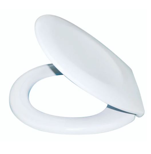 BLUE CANYON ASTON DUROPLASTIC TOILET SEAT WHITE - 1.7KG ANTI-BACT. TS100 \\\KD02519