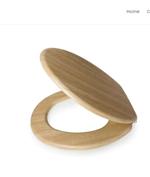 BLUE CANYON OAK MDF TOILET SEAT SS HINGE. TS211 \\\KD02522