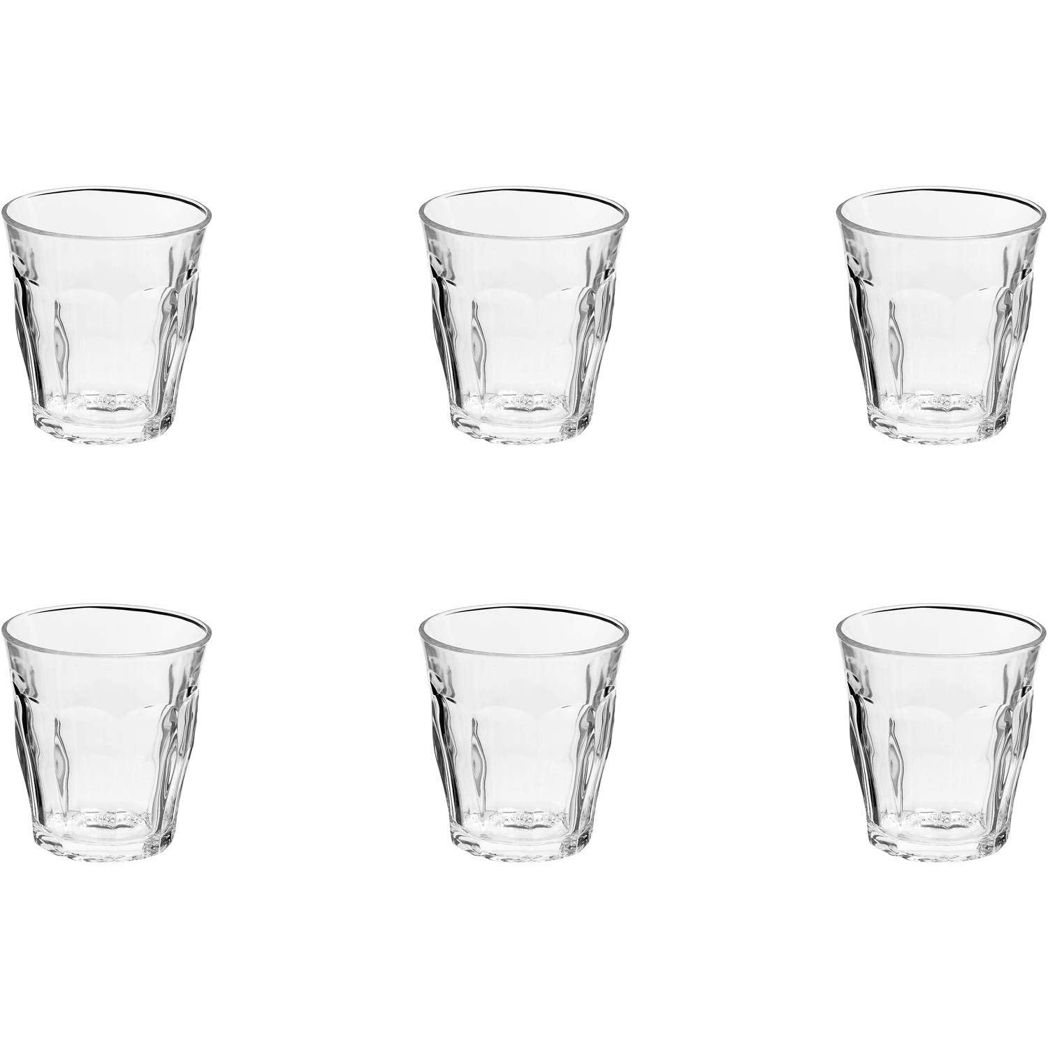 6 X DURALEX PICARDIE CLEAR TUMBLER 25 CL (8 3/4 OZ) 25CL. 1027AB06C011 \\\KD02530